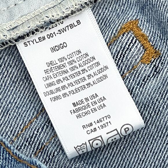 RE/DONE x Levi’s 70s Patchwork Mega Bell Bottom Jeans Blue Size 30 - Picture 5 of 7